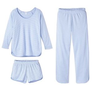 LAKE - Pima Long Sleeve Bundle in Hydrangea - L